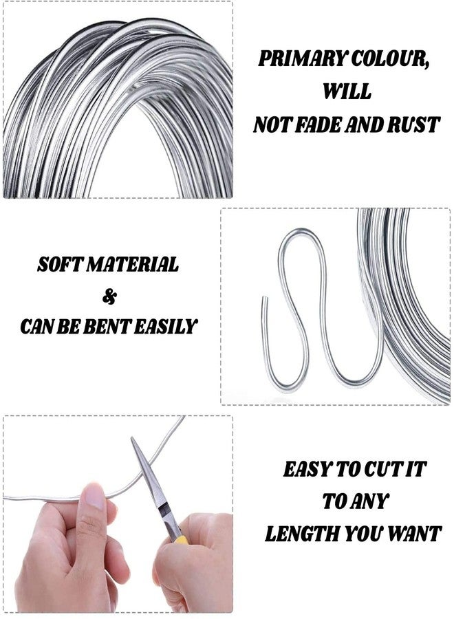 LECRAFT Aluminium Craft Wire, 1mm Flexible, 5 Metre, Gold and Silver, for Jewellery Making and DIY Crafts - Image 4